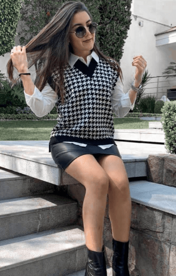 Chaleco pata de gallo V - Imagen 1