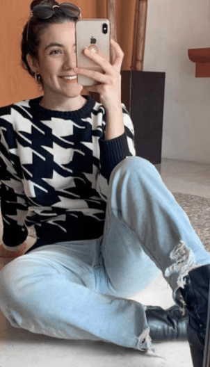 Sueter pata de gallo redondo 2