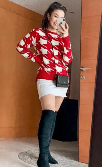 Sueter pata de gallo redondo 3