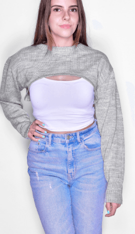 Sueter super corto liso 7