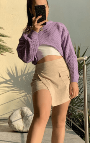 Sueter corto con hoyos - Imagen 1