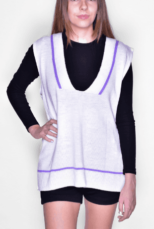 Chaleco largo cuello V/V - Imagen 1