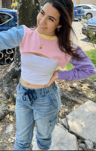 Sueter super corto combinado 2