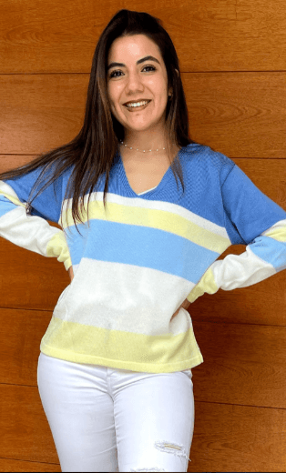 Sueter cuello V 4 colores en Horizontal - Imagen 1