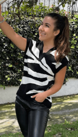 Chaleco zebra cuello V 3