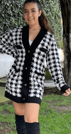 Ensamble pata de gallo con boton