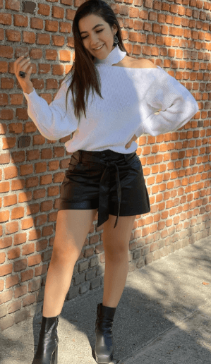 Sueter liso hombro descubierto - Imagen 1