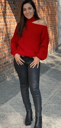 Sueter liso hombro descubierto 4