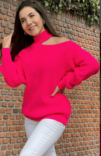 Sueter liso hombro descubierto 5