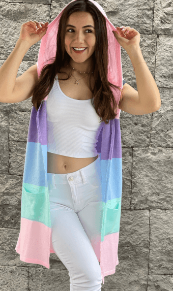 Ensamble -chaleco 4 colores ligero con gorra 4