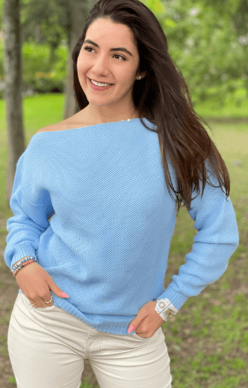 Sueter cuello ojal panal 2