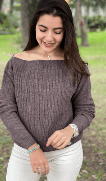 Sueter cuello ojal panal 6