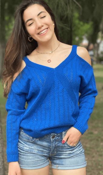 Sueter V cruzado manga larga 2