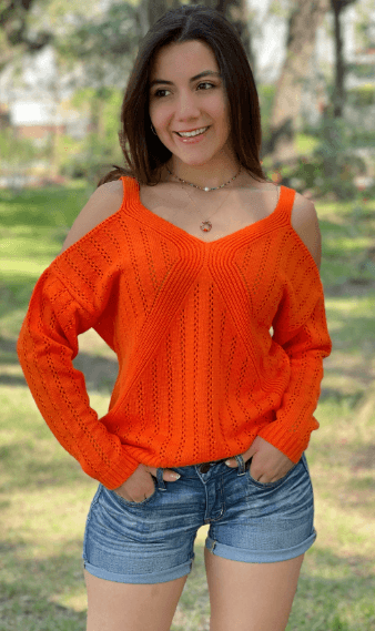 Sueter V cruzado manga larga 5