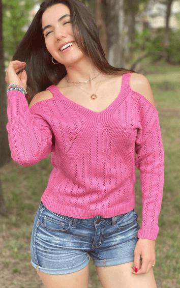 Sueter V cruzado manga larga 6