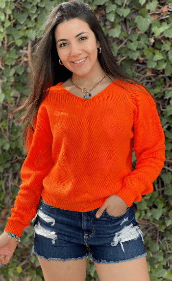 Sueter cuello V panal 7