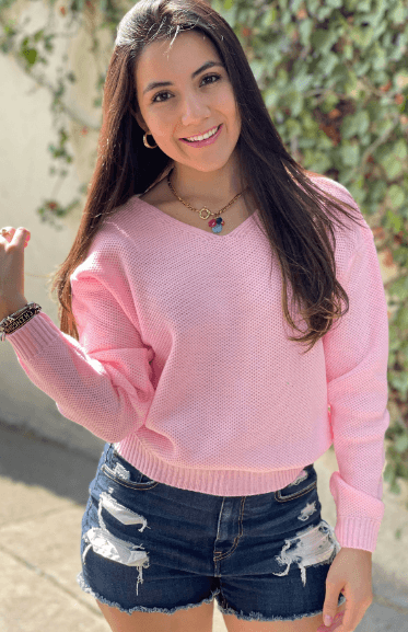 Sueter cuello V panal 11