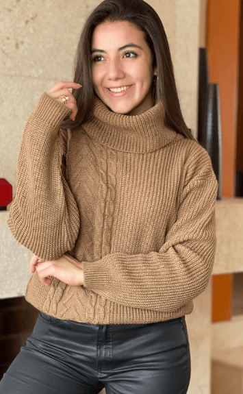 Sueter trenza cuello alto 6