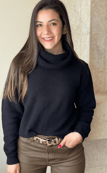 Sueter cuello de tortuga panal 4