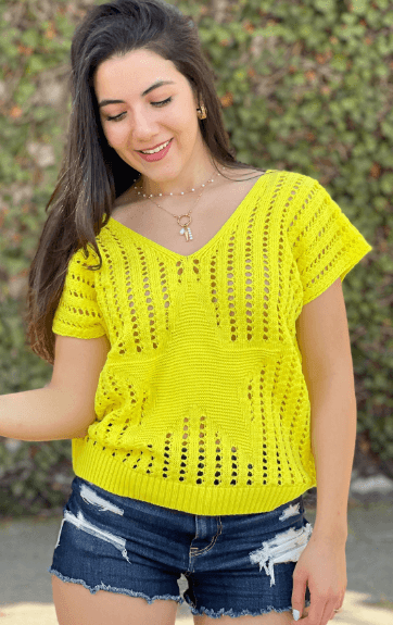 Chaleco estrella calada