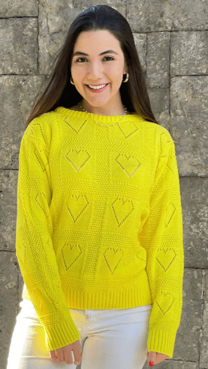 Sueter corazones hoyos - Imagen 1