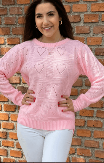Sueter corazones hoyos 7