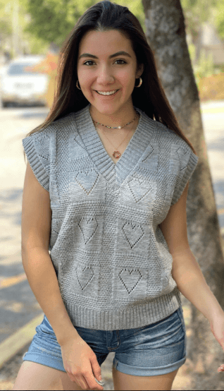 Chaleco corazones calados 2