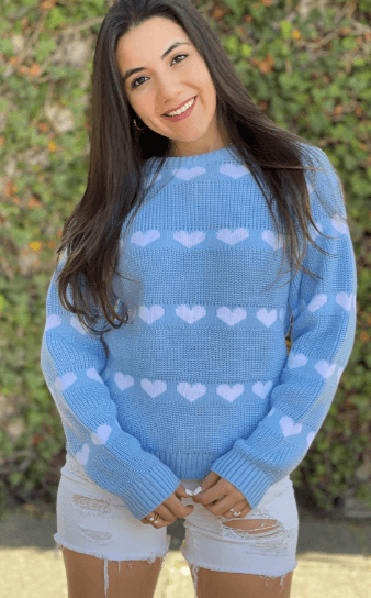 Sueter corazones perle - Imagen 1