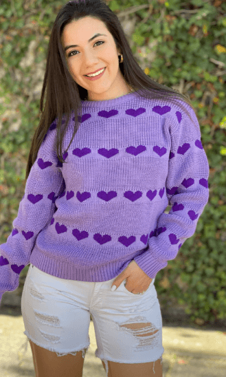 Sueter corazones perle 2