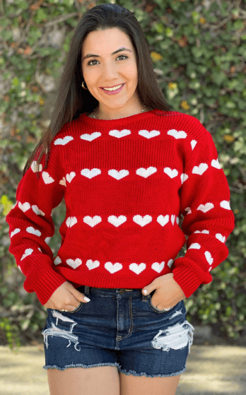 Sueter corazones perle 3