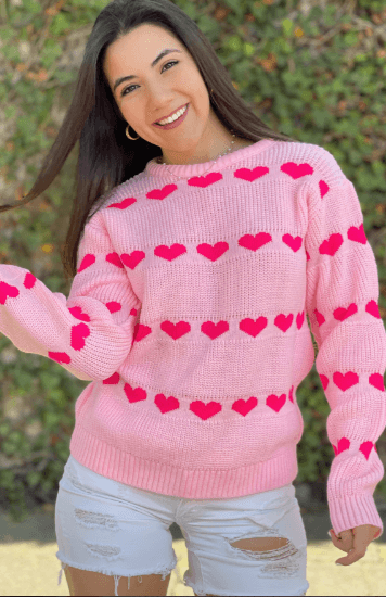 Sueter corazones perle 4