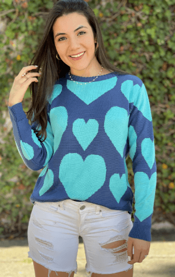 Sueter corazones mezclados - Imagen 1