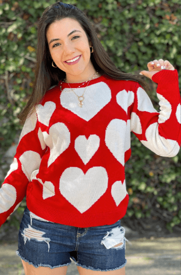 Sueter corazones mezclados 3