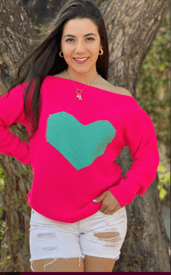 Sueter corazon en pecho ojal 7