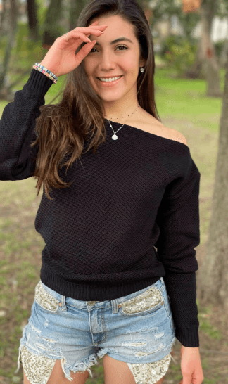 Sueter cuello ojal panal 13