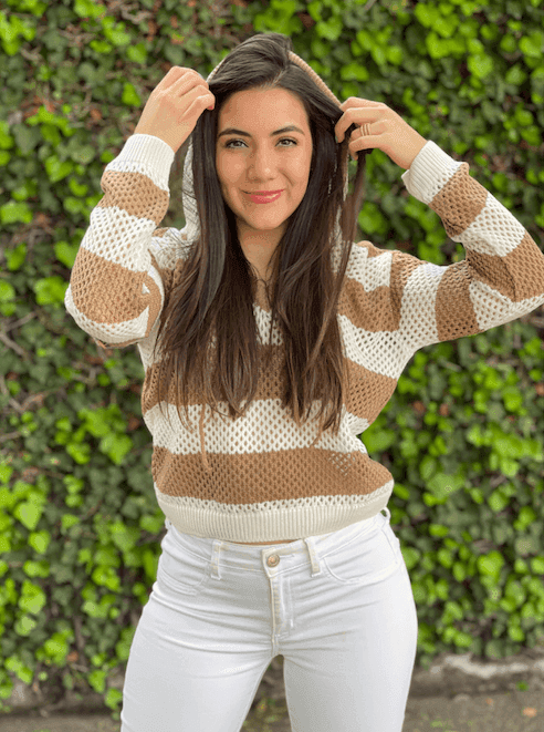 SUETER CALADO CON FRANJAS Y CAPUCHA 4