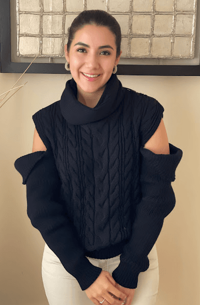 Sueter trenza manga volada - Imagen 1