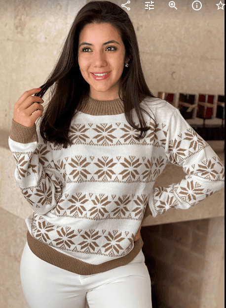 Sueter noche buenas cuello alto 6