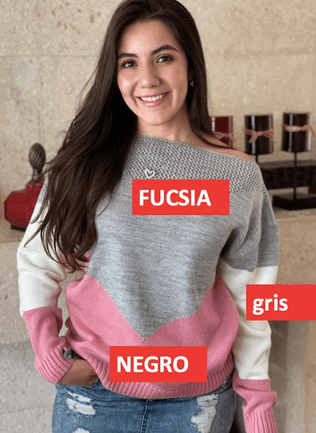 Sueter  con hoyos y franjas 3