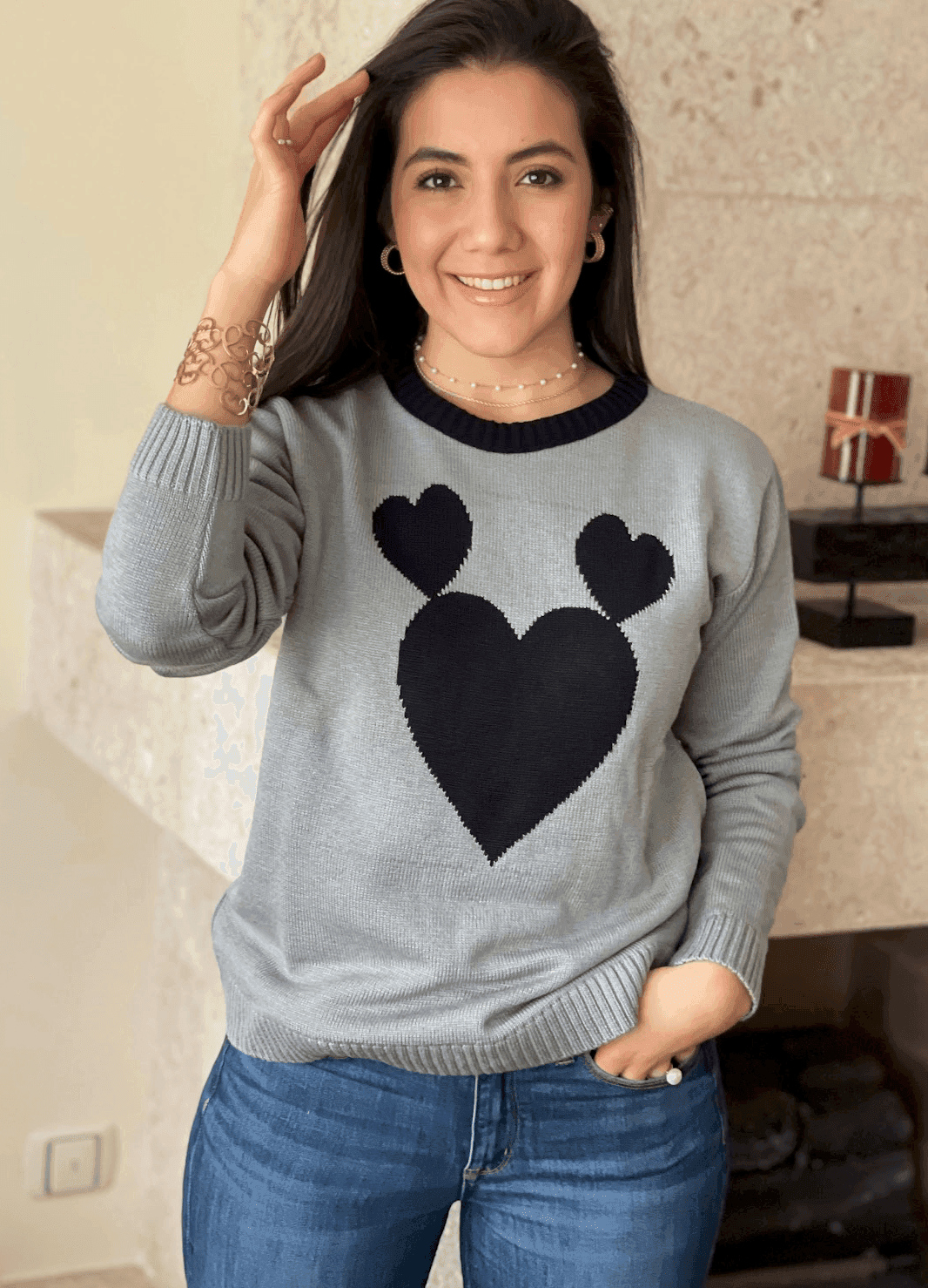 Sueter corazon con orejas - Imagen 1