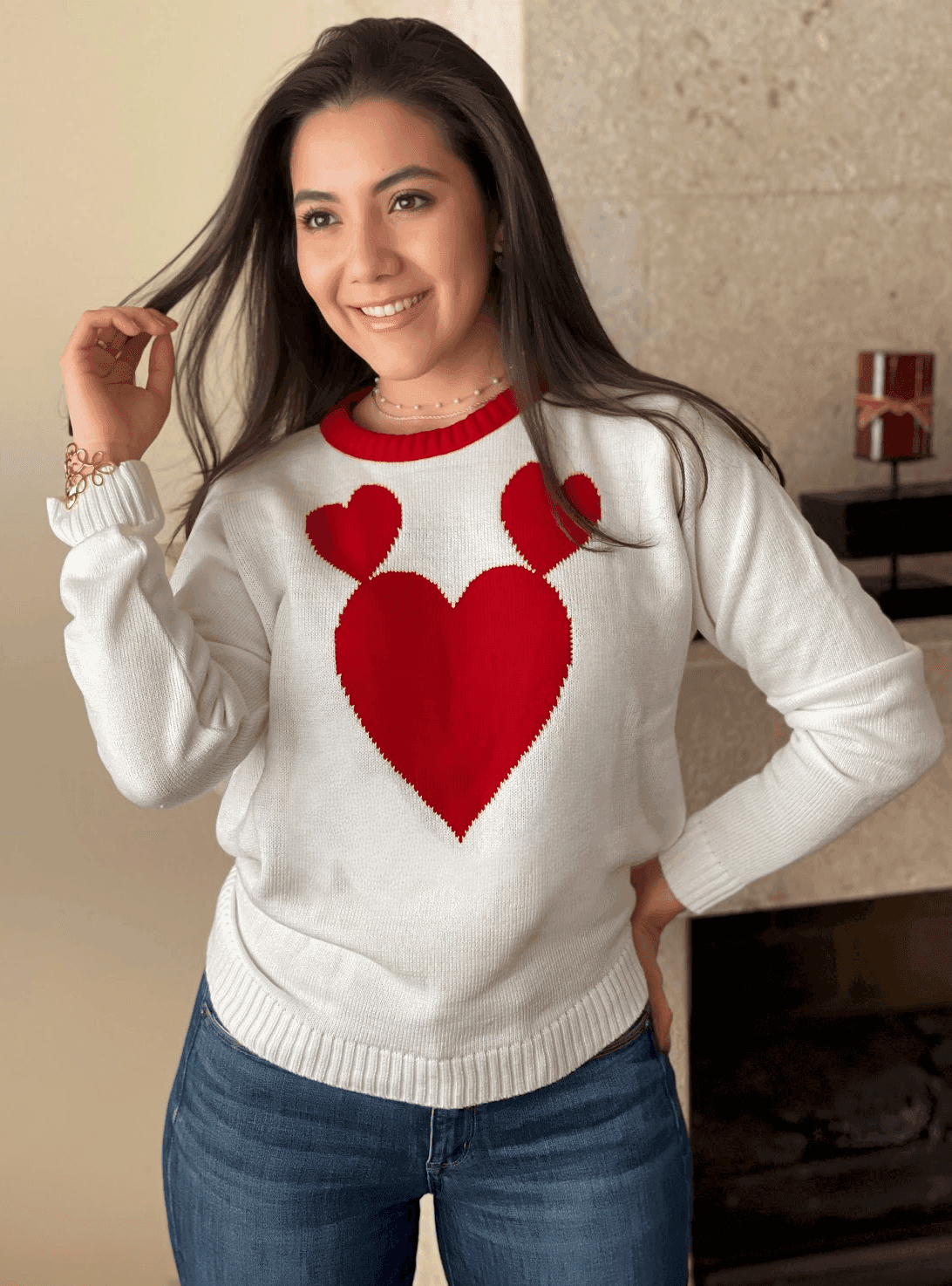 Sueter corazon con orejas 2