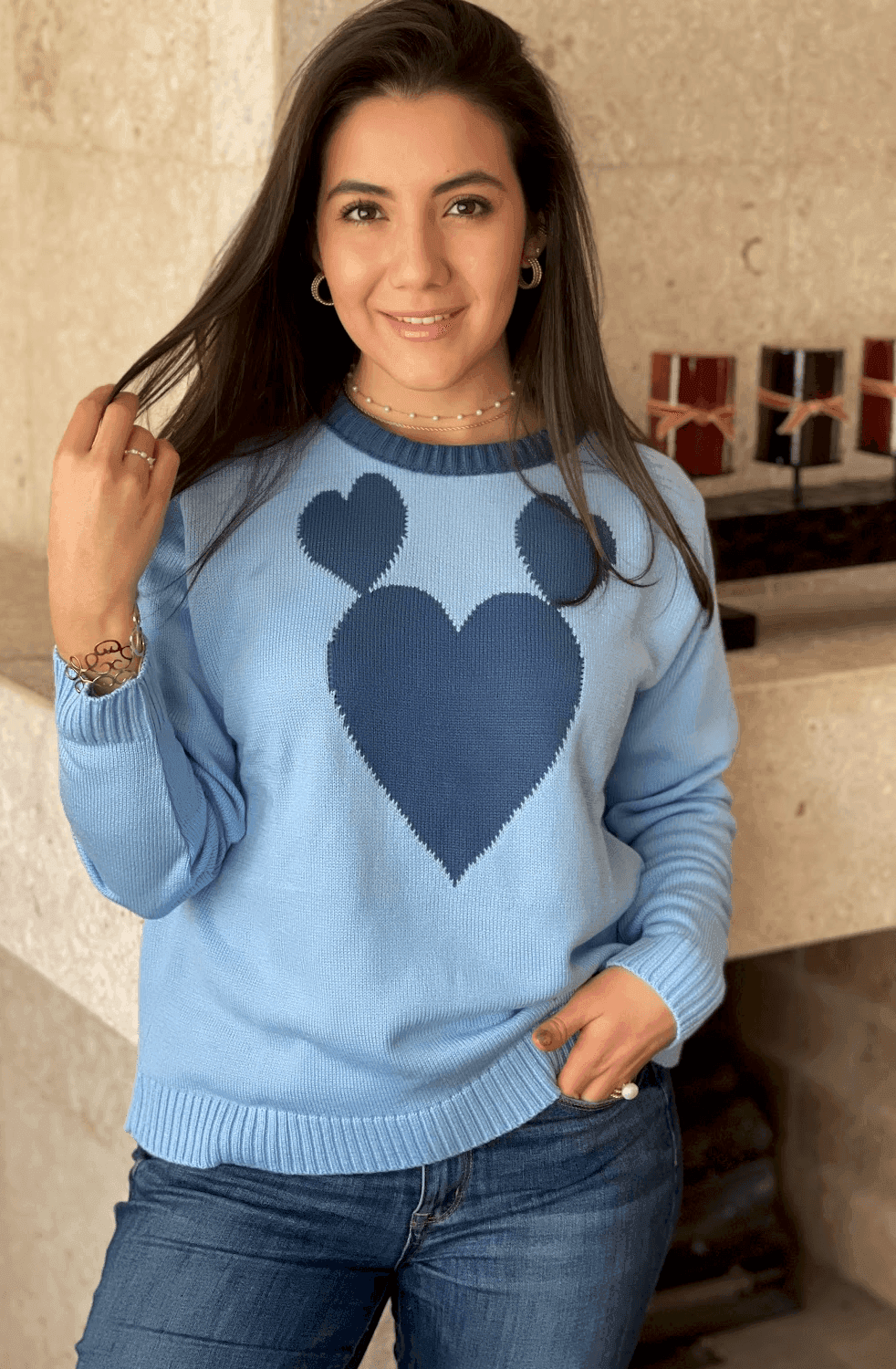 Sueter corazon con orejas 5