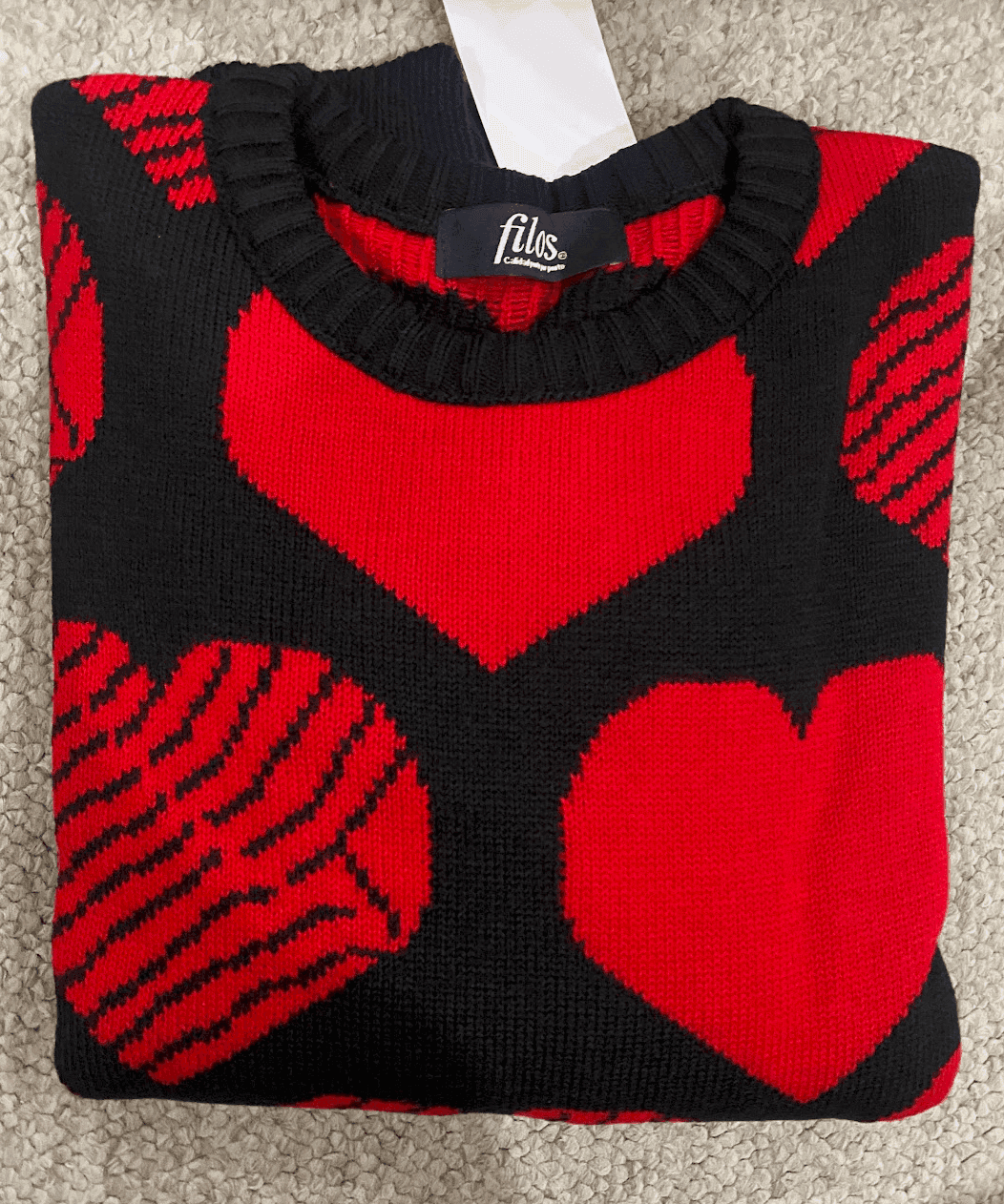 Sueter corazon rayado 6