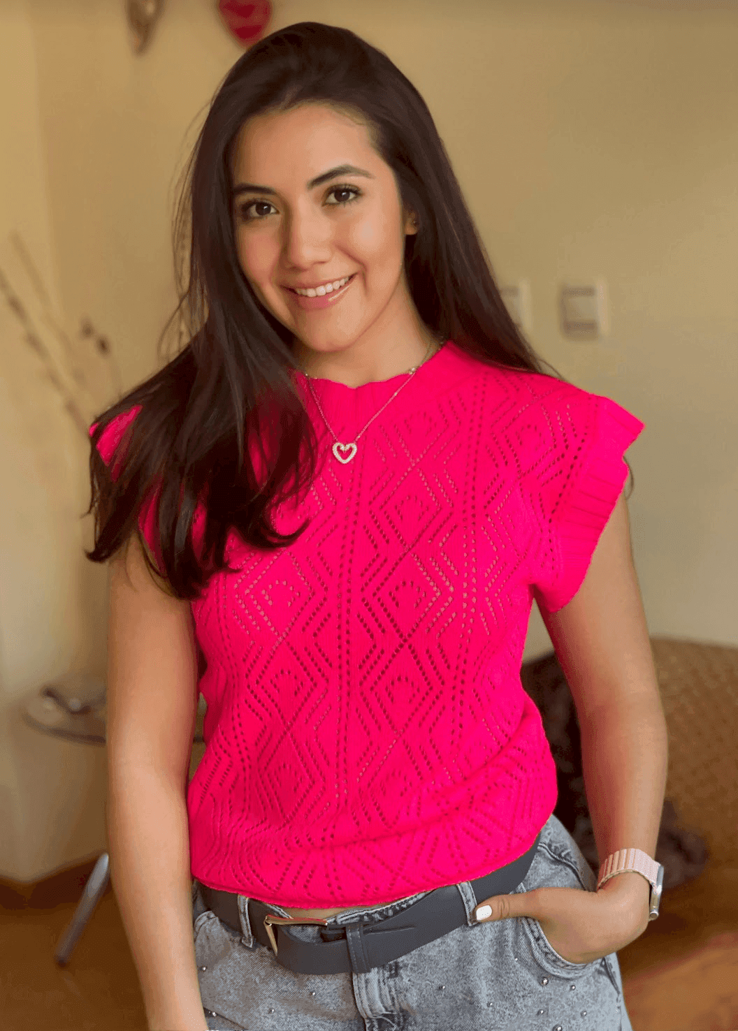 Cheleco calado de rombos 2