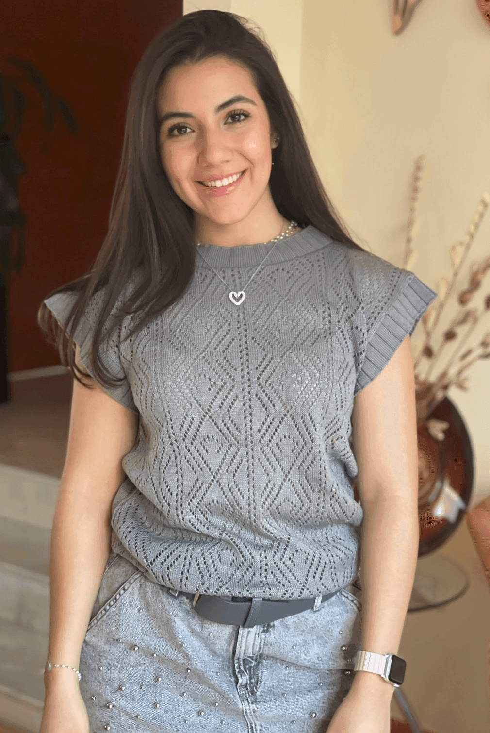 Cheleco calado de rombos 9