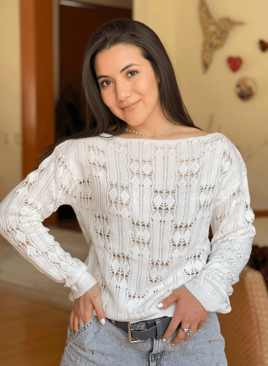 Sueter ojal calado 3 6