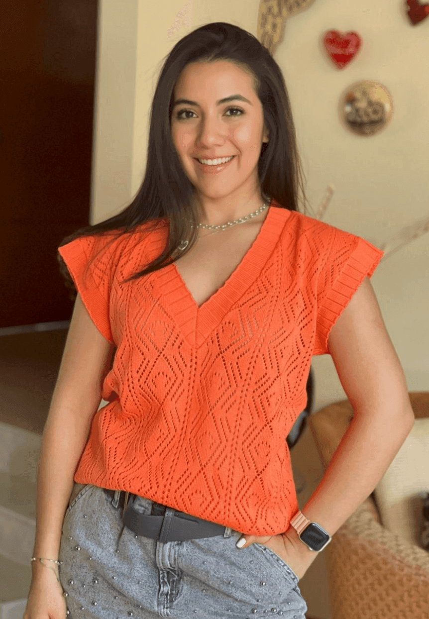 Chaleco calado doble rombo 9