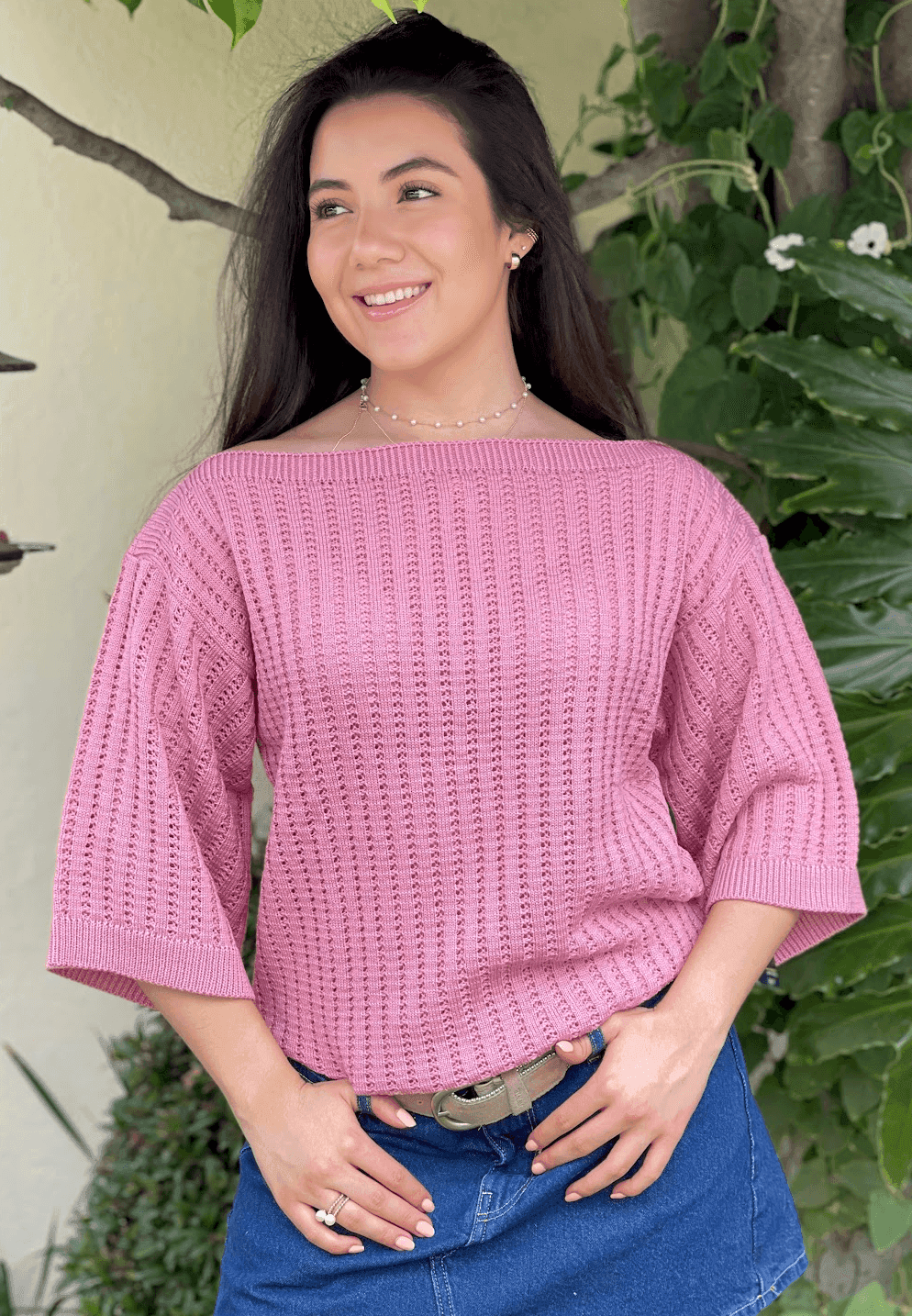 Sueter ojal manga cuadro 5