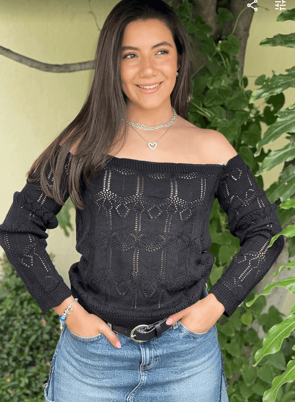 Sueter ojal bajo corto 6