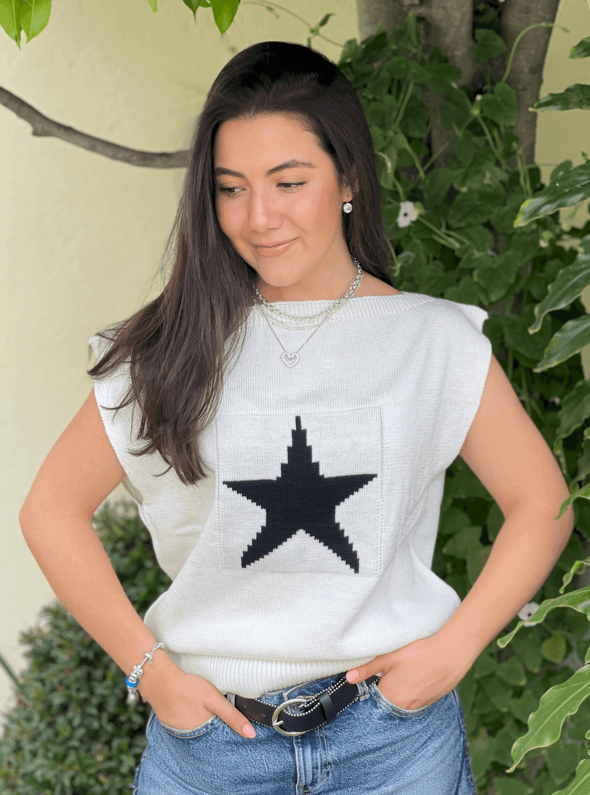  Chaleco ojal estrella liso 6